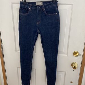 EUC Everlane 10” rise skinny jean
